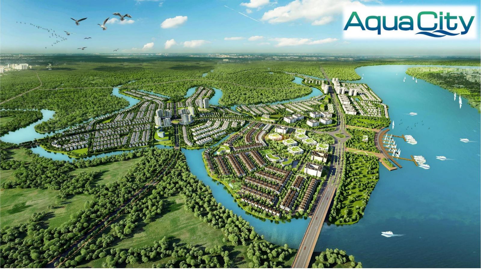 Phối Cảnh Tổng Thể Khu Đô Thị Aqua City